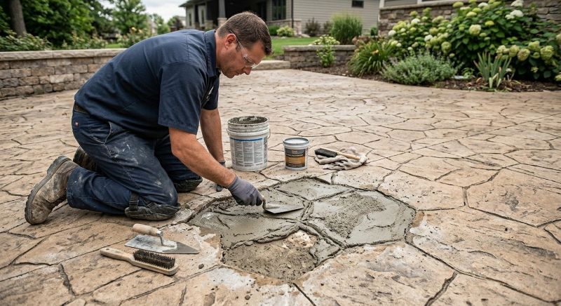 Decorative Concrete Repair in Livonia, MI