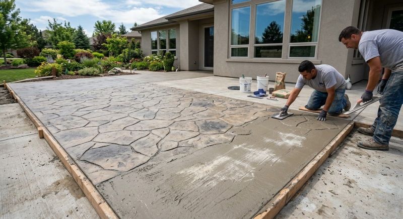 Stamped Concrete Resurfacing in Dallas, TX